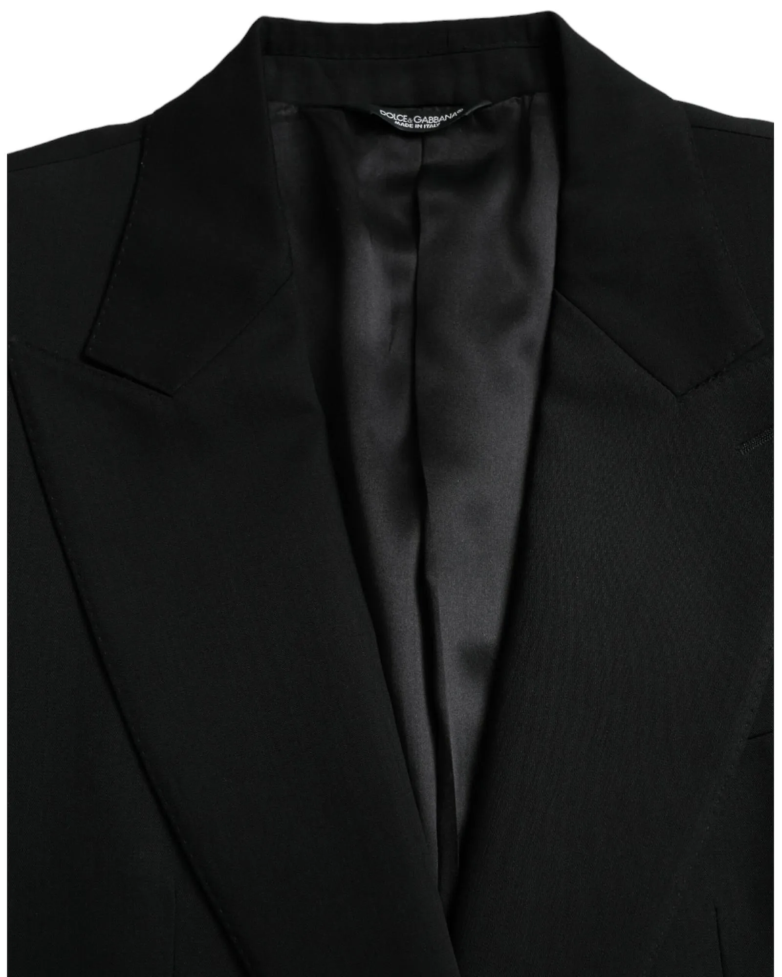 Dolce & Gabbana Wool Single Breasted Peak Coat Blazer