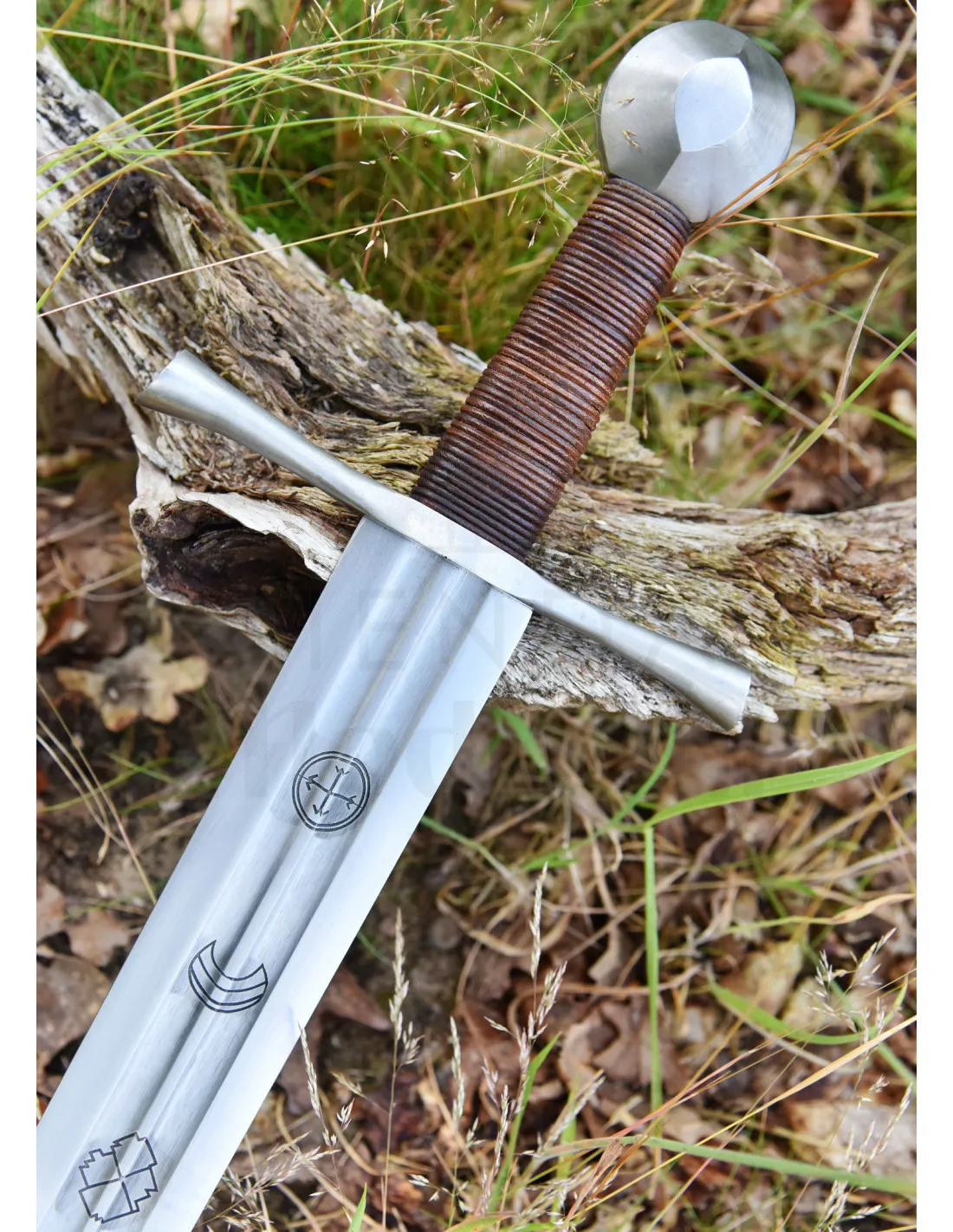 Espada medieval River Witham con vaina, siglo XIII