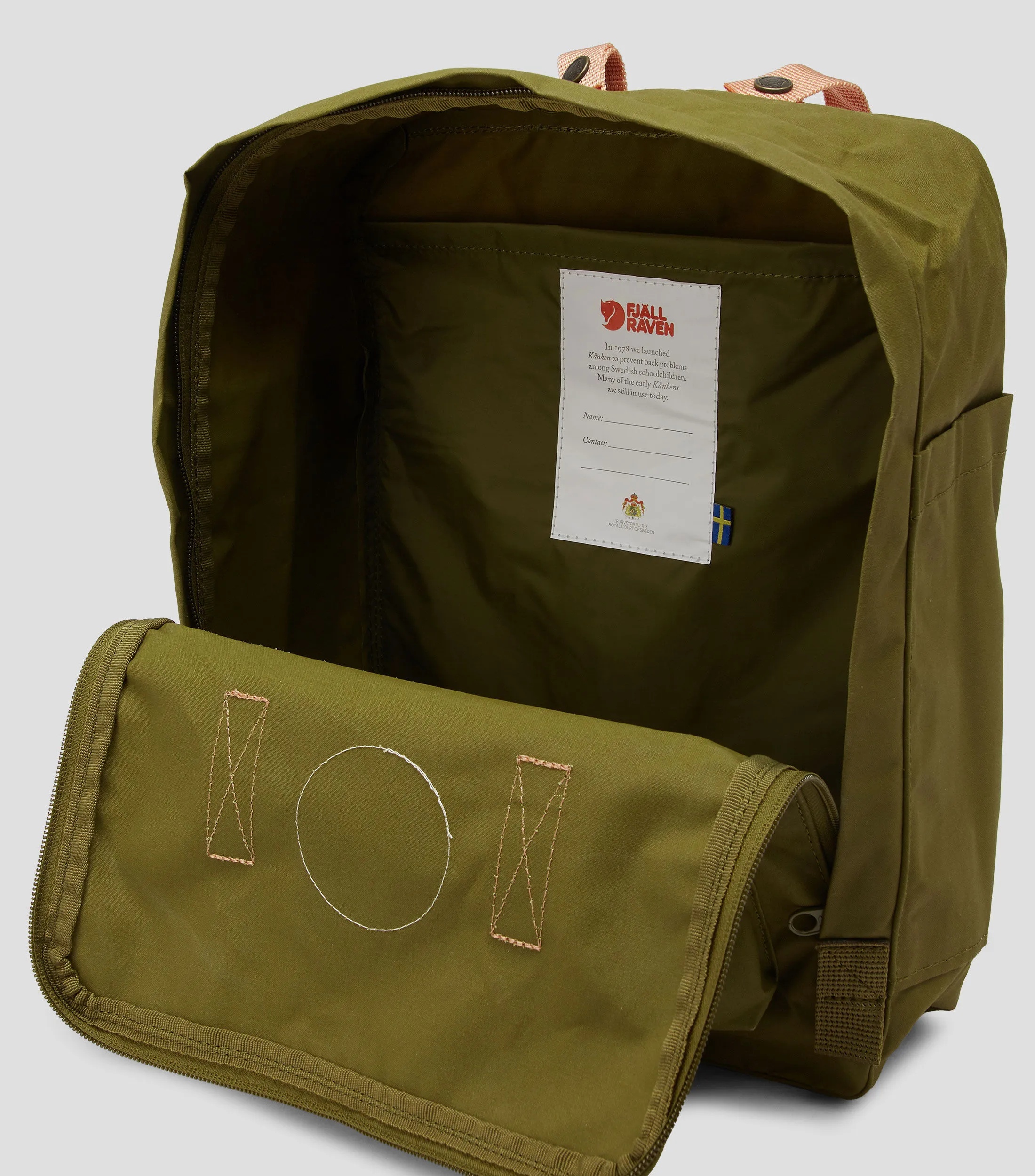 Fjällräven Mochila Kånken Foliage Green Peach Unisex