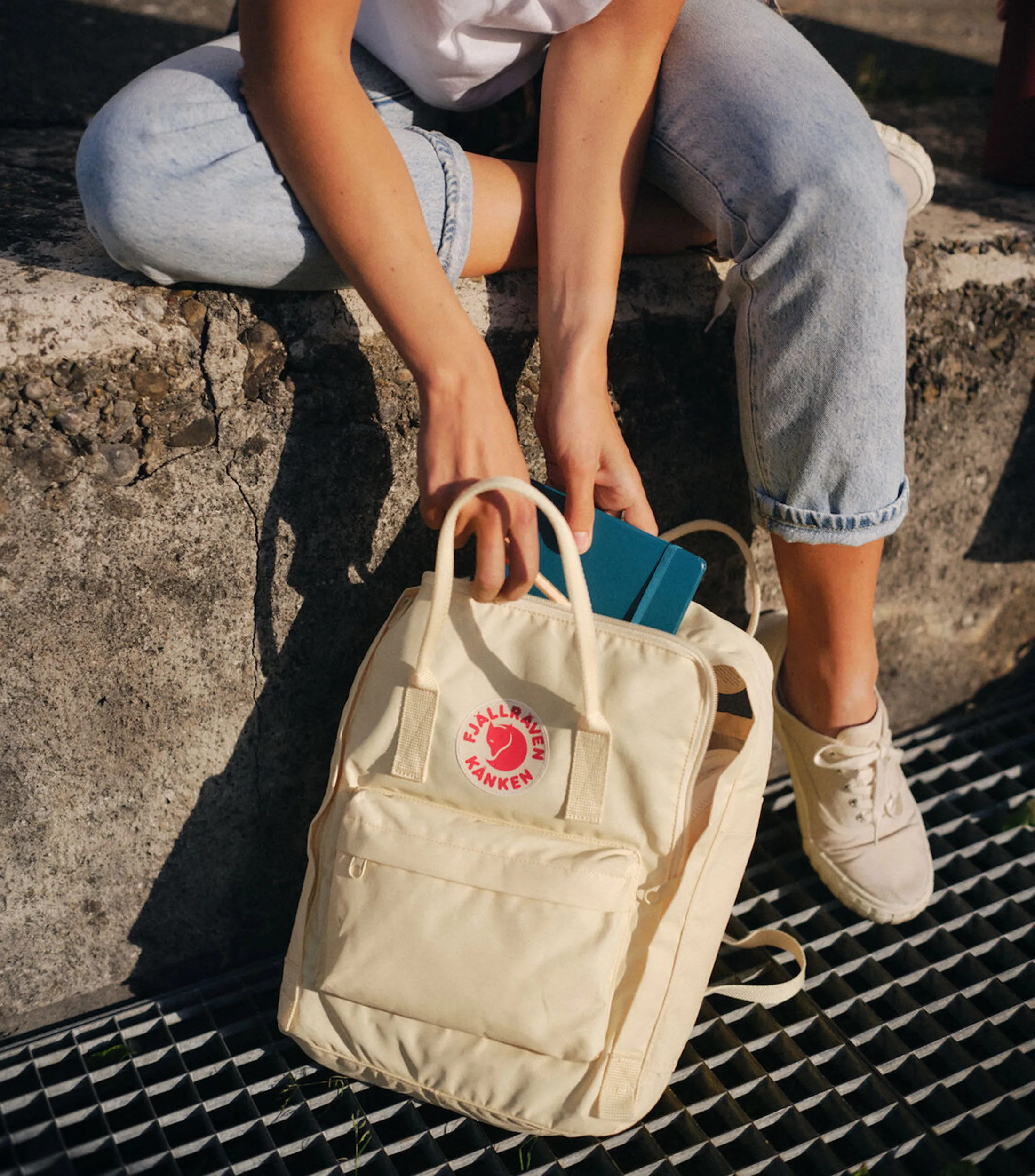 Fjällräven Mochila Kånken Light Oak Unisex