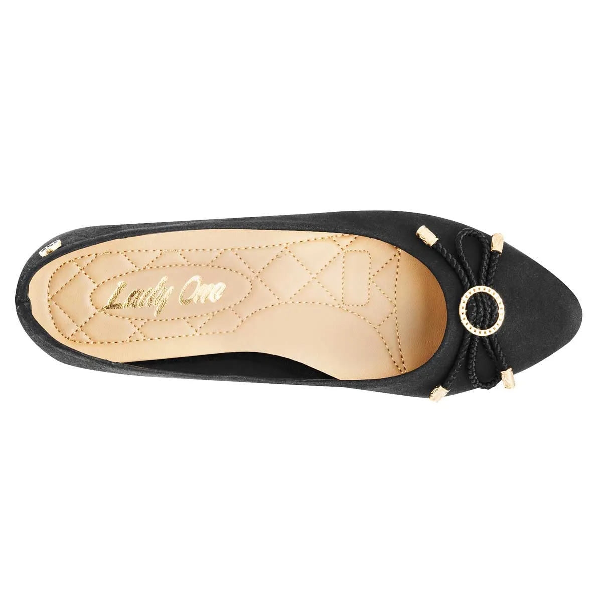 Flats clasicas Exterior Sintético Color Negro Para Mujer De RBCOLLECTION