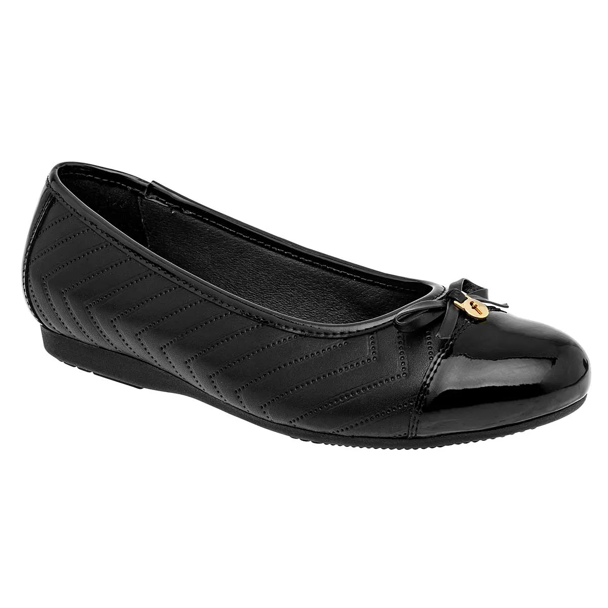 Flats clásicas Exterior Sintético Color Negro Para Mujer De Flexi