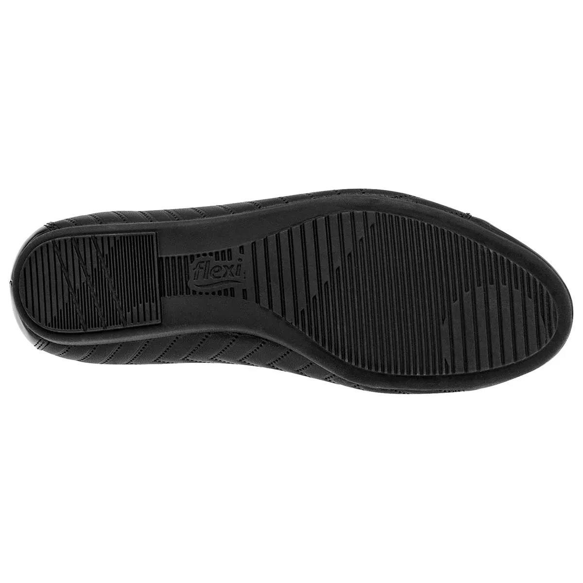 Flats clásicas Exterior Sintético Color Negro Para Mujer De Flexi