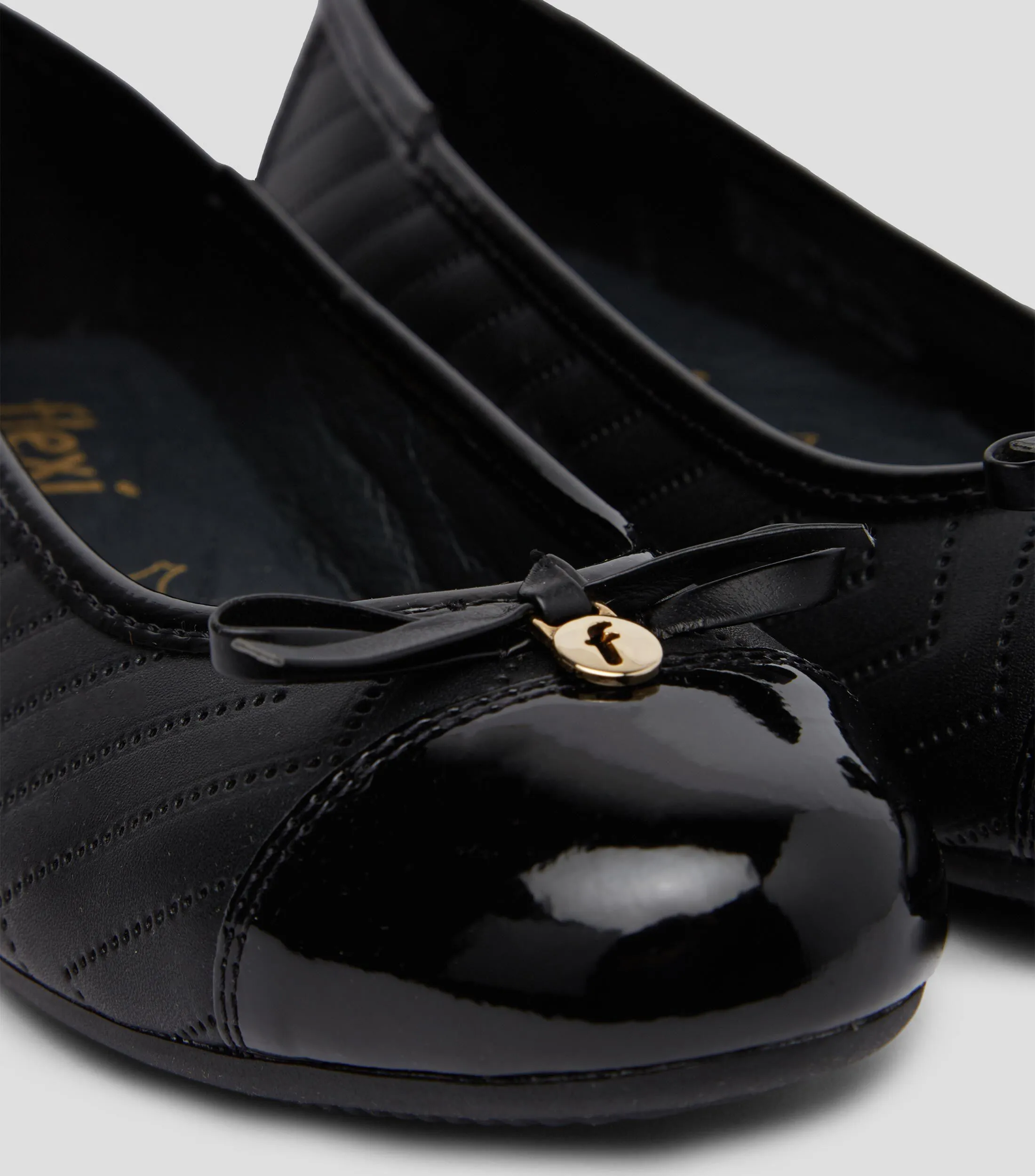 Flexi Flats Marie negros con moño Mujer