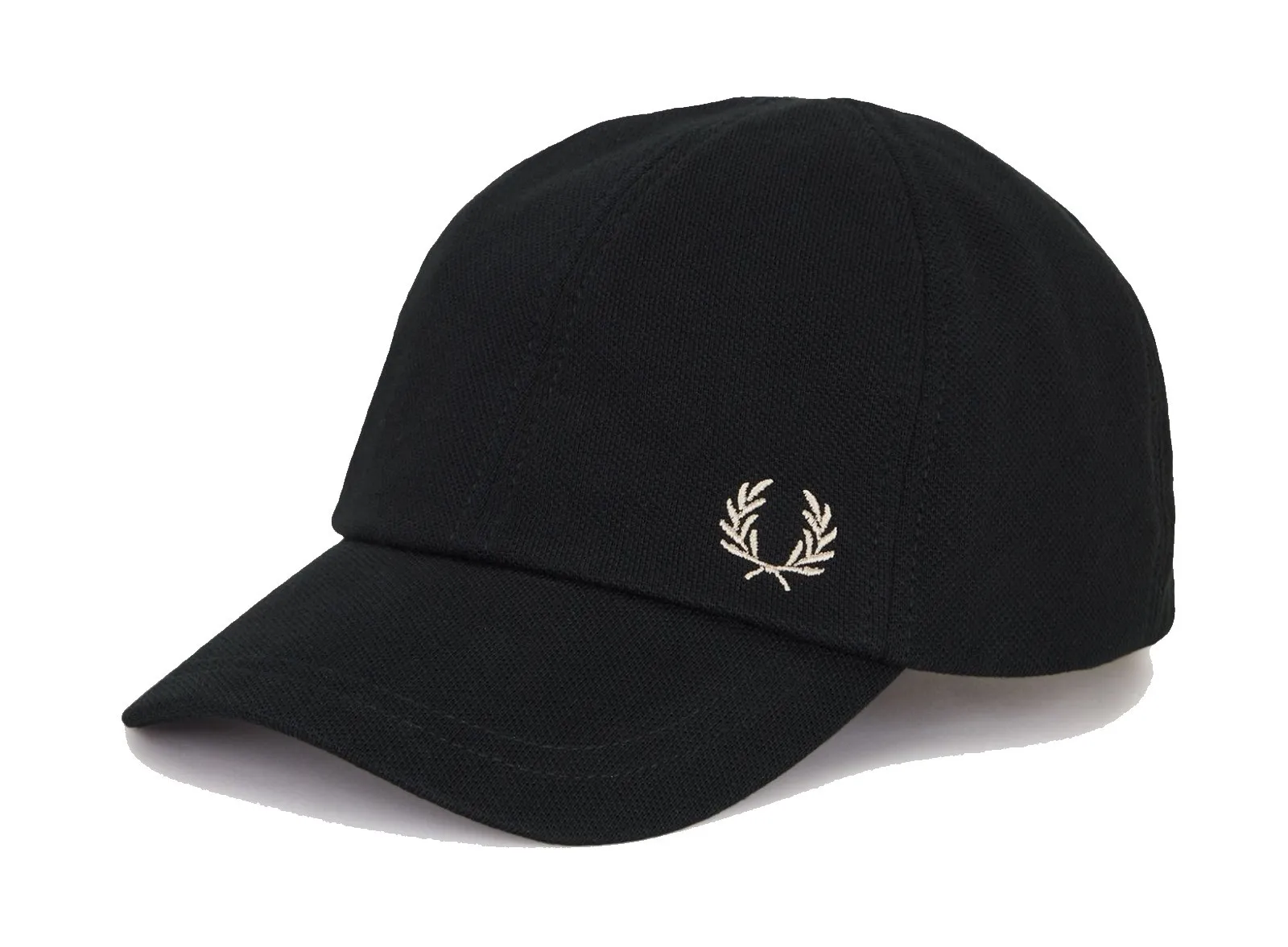 FRED PERRY CLASSIC PIQUE CAP BLACK & WARM STONE