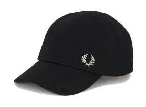 FRED PERRY CLASSIC PIQUE CAP BLACK & WARM STONE