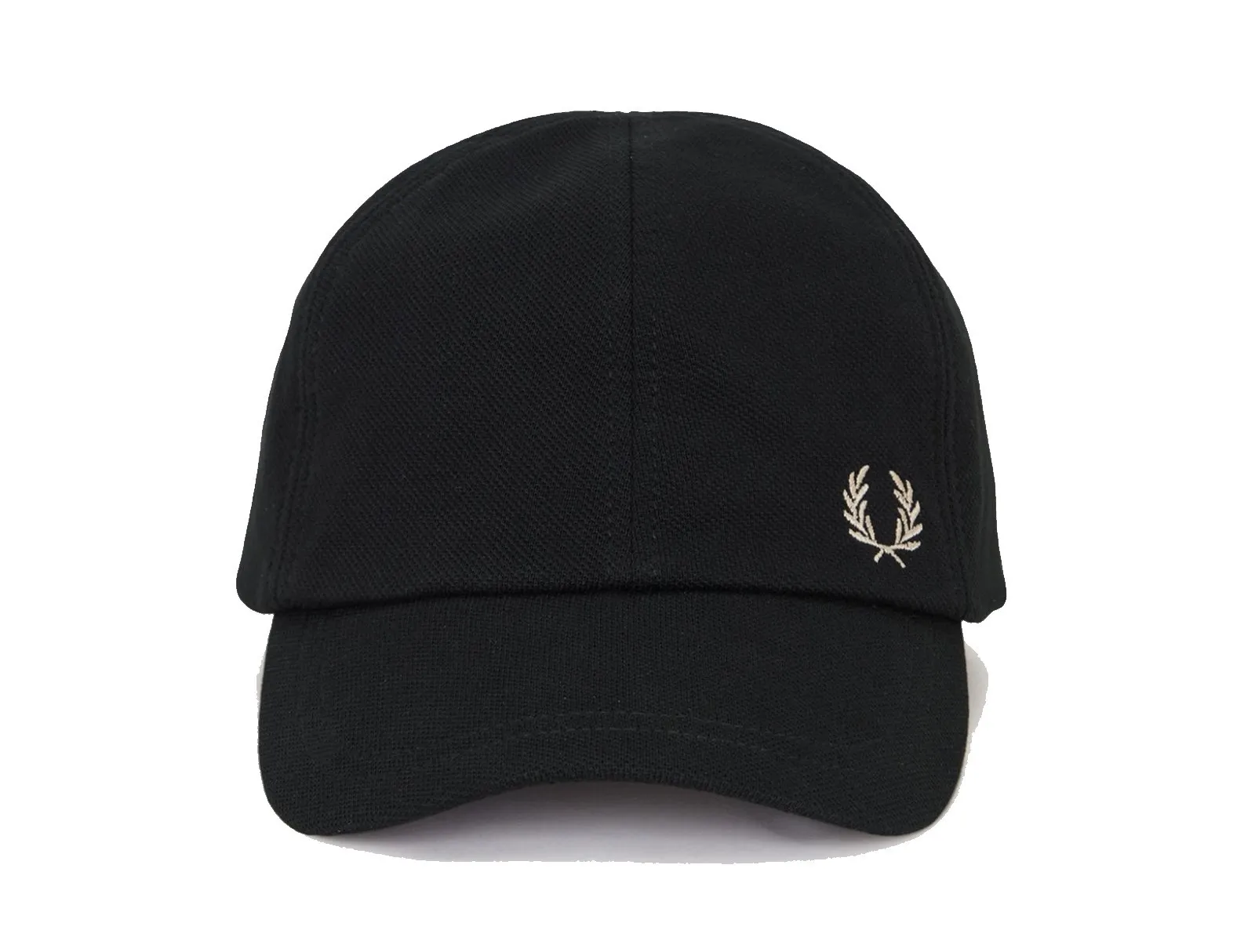 FRED PERRY CLASSIC PIQUE CAP BLACK & WARM STONE