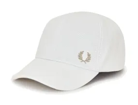 FRED PERRY CLASSIC PIQUE CAP SNOW WHITE & WARM STONE