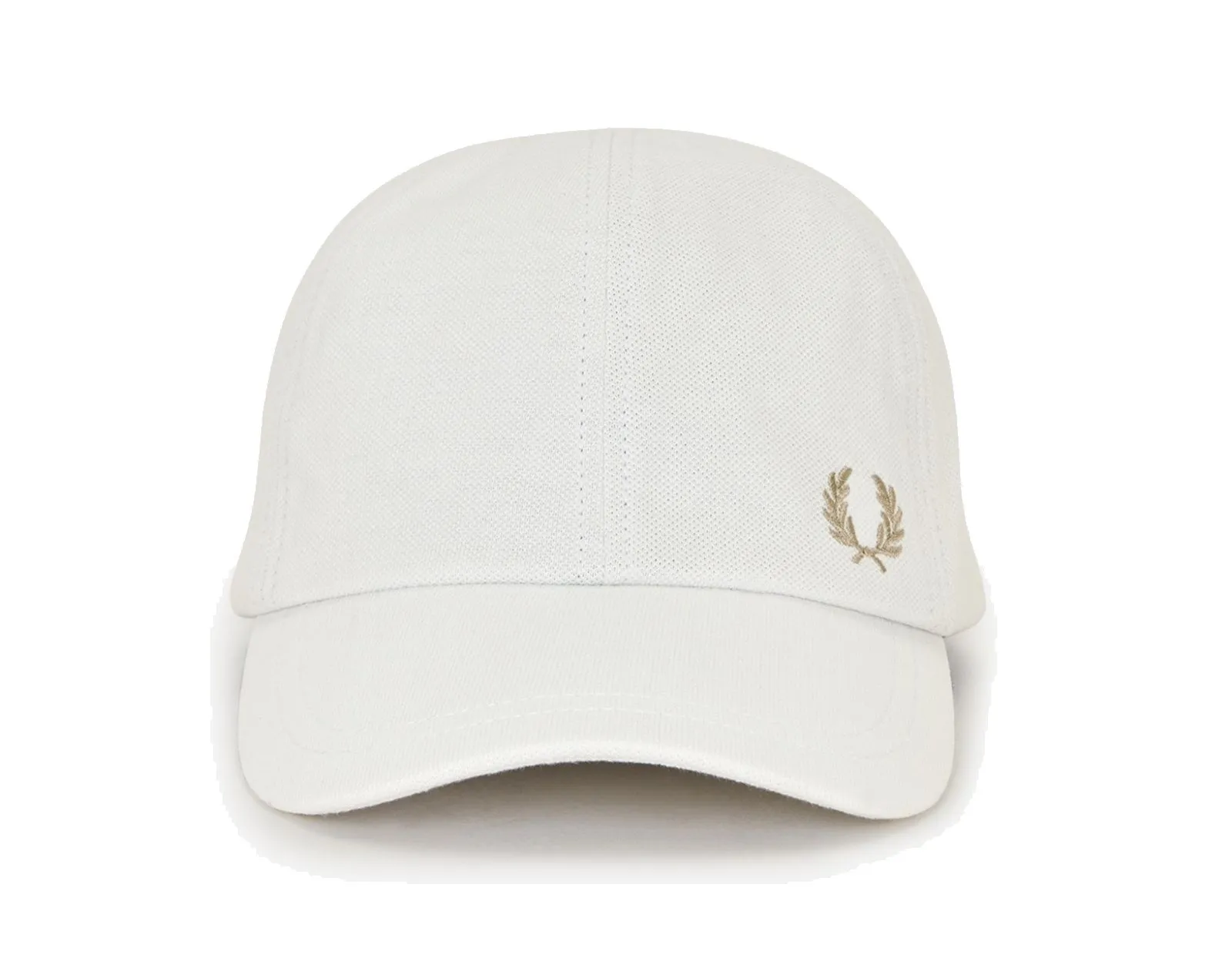 FRED PERRY CLASSIC PIQUE CAP SNOW WHITE & WARM STONE