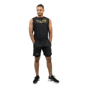 Gavelo Power Sleeveless Tee Black&gold