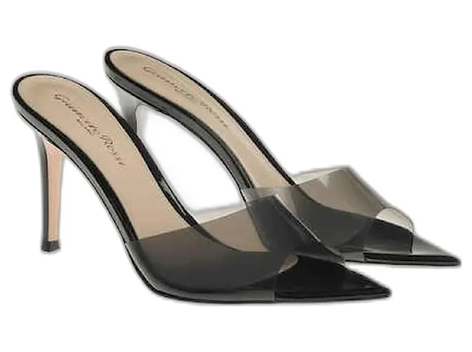 Gianvito Rossi Elle Mula Negro 