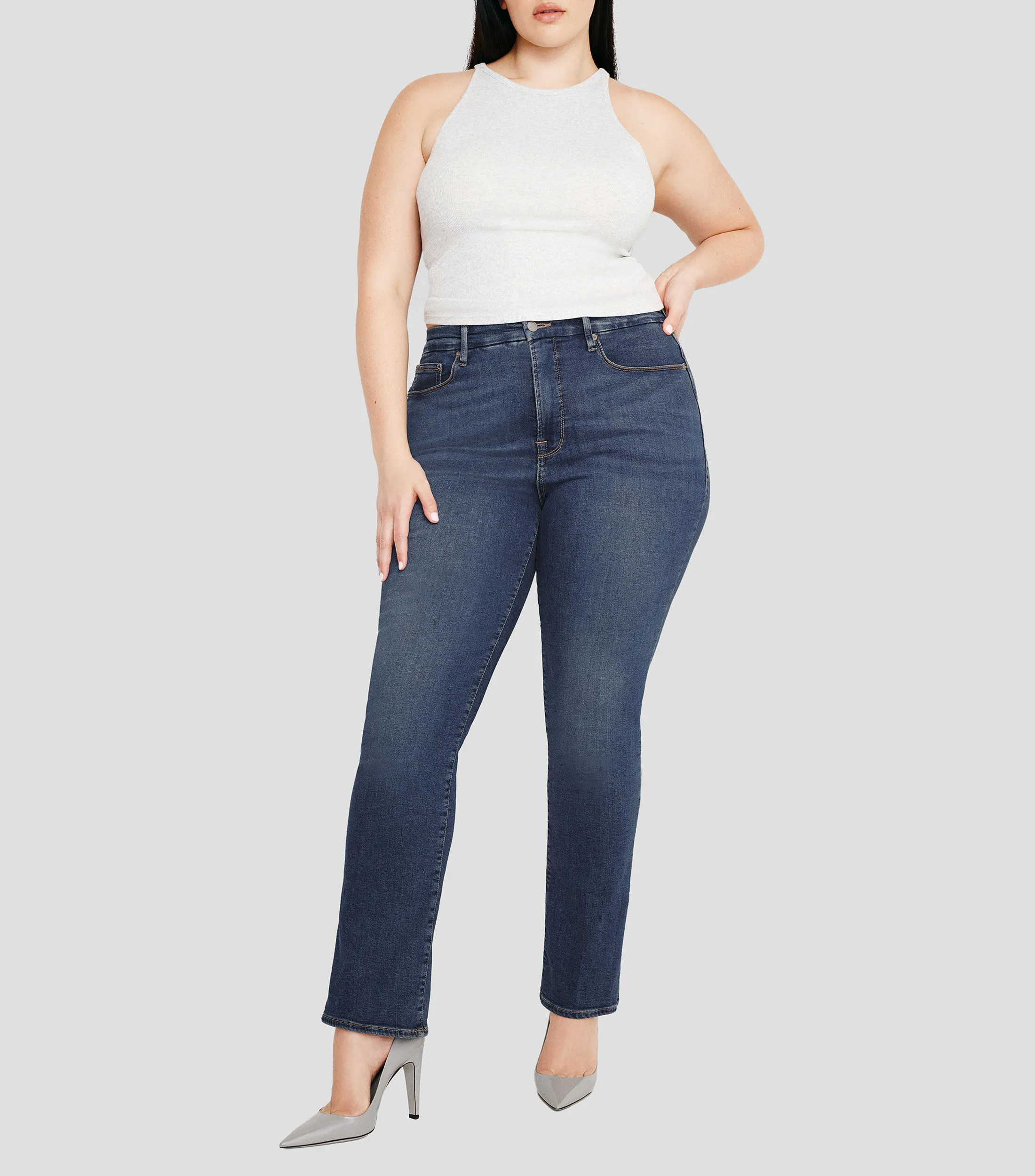 Good American Jeans Straight Mujer