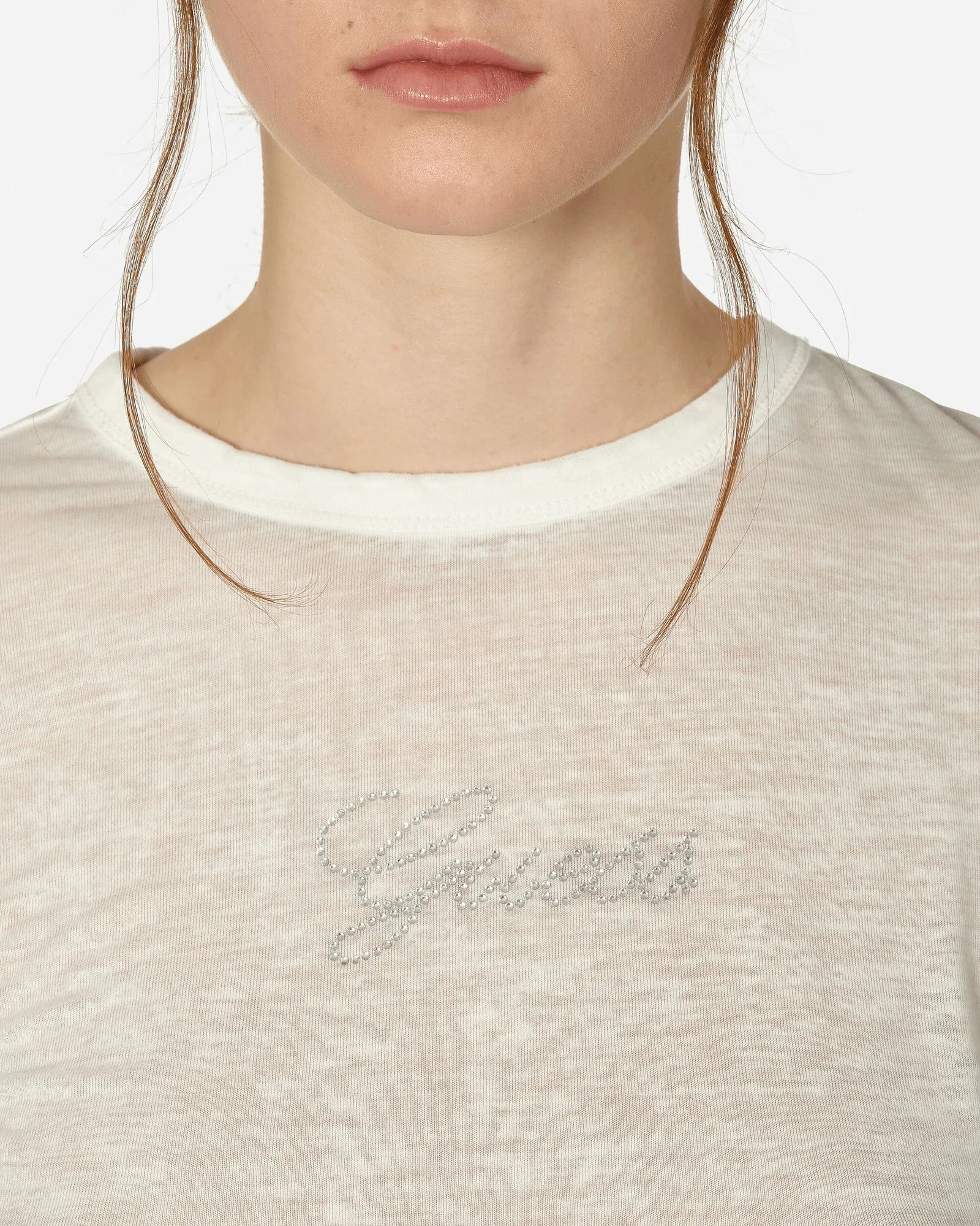 GUESS Classic Logo Baby Tee Alabaster White