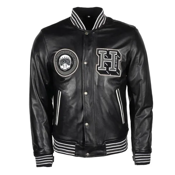 Helstons College Leather Rag Black 