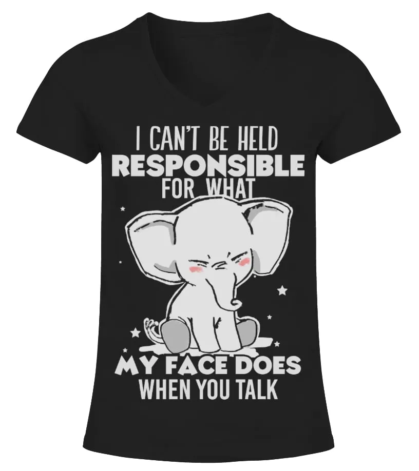 I CAN'T BE HELD RESPONSIBLE Camiseta cuello pico Mujer