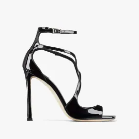 Jimmy Choo Mujer Azia 110 Sandalias De Charol Negro