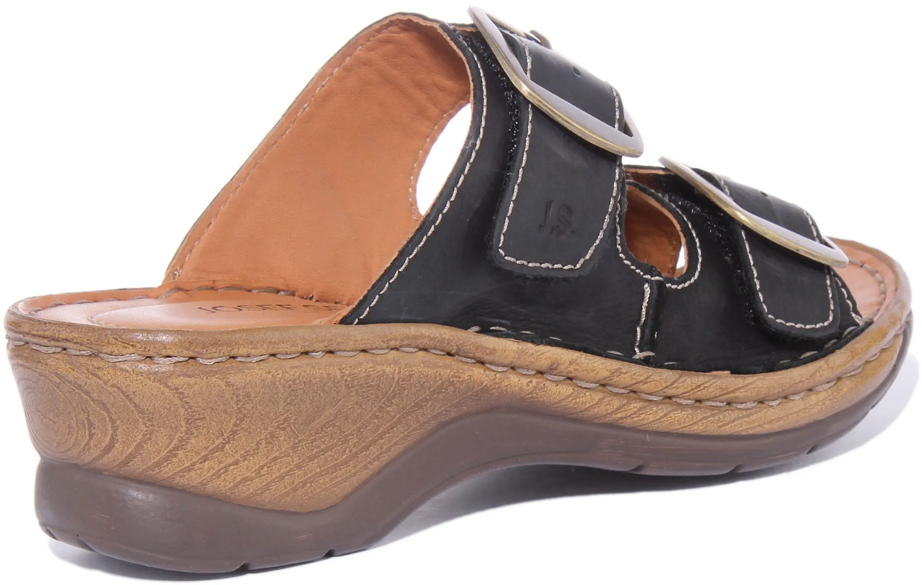 Josef Seibel Catalonia 76 Sandalia de cuero para mujer en marrón