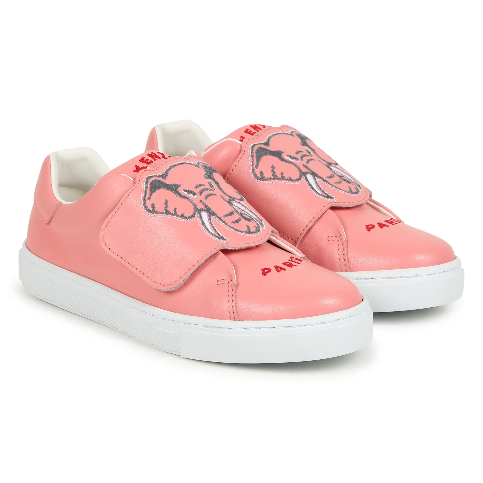 KENZO KIDS Zapatillas de piel y velcro