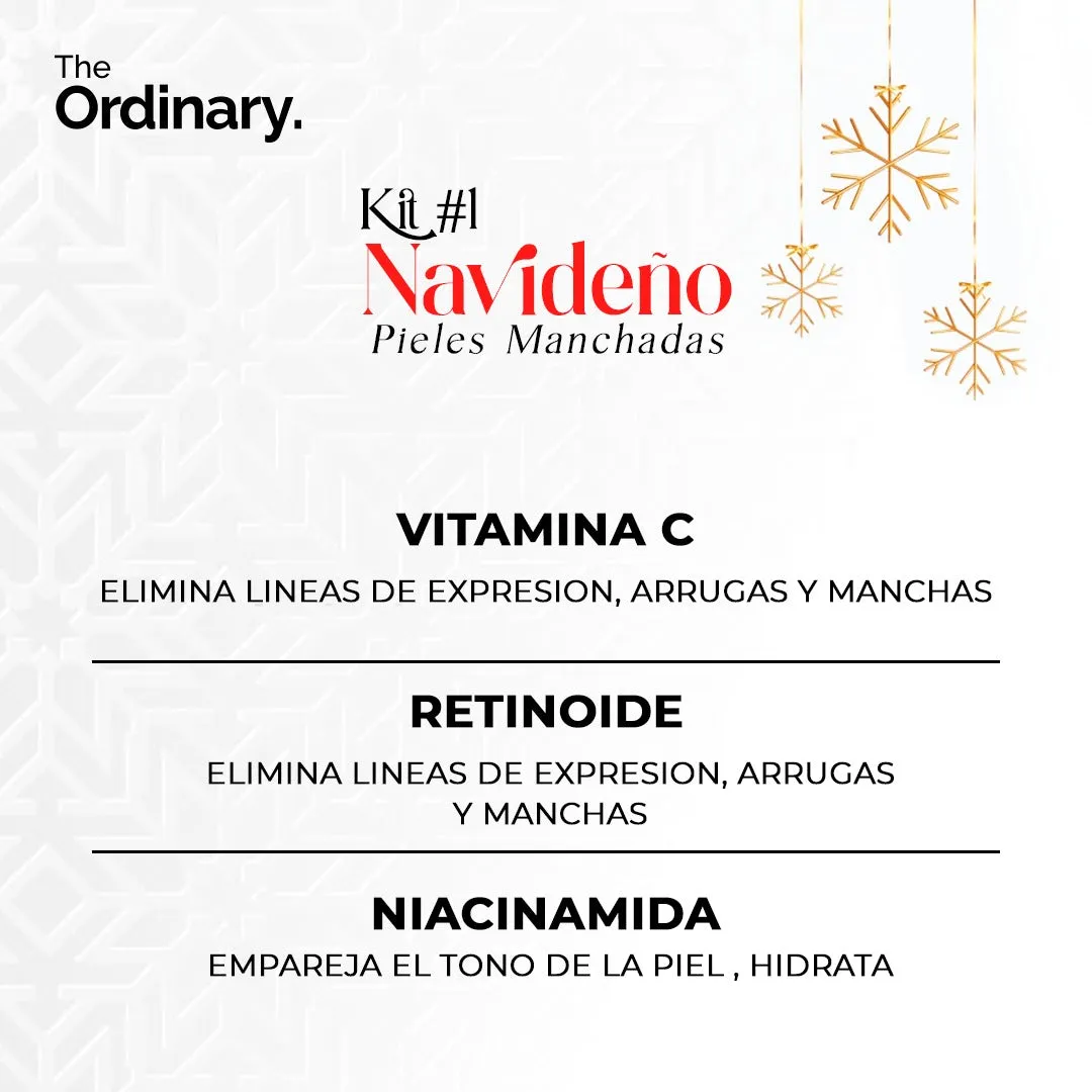 Kit x 3 The Ordinary Pieles Manchadas | Niacinamida + VC + Retinol