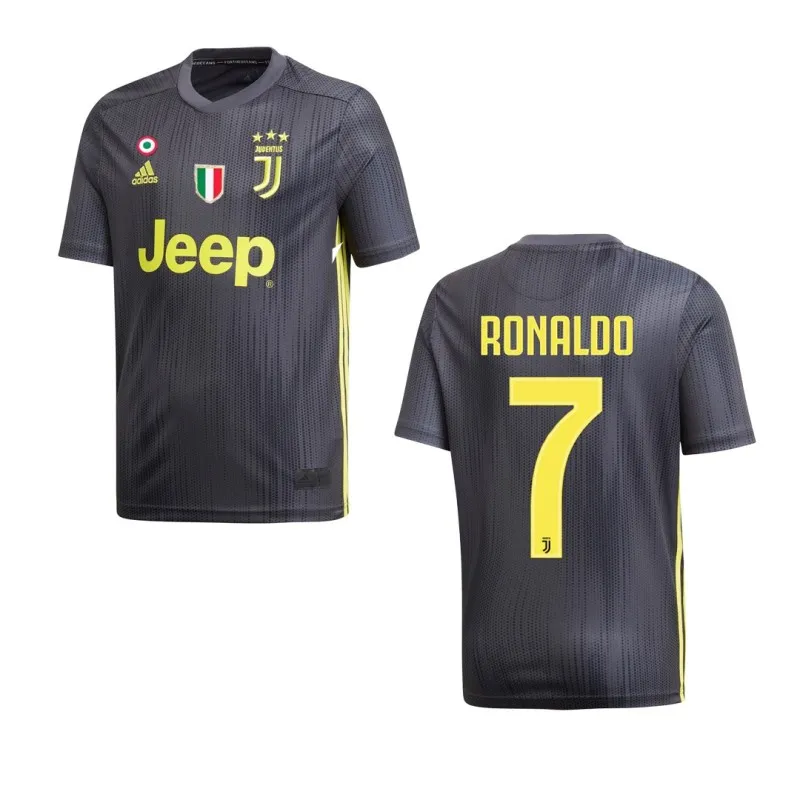 La Juventus 7 Ronaldo jersey niño tercera 3º junior 2018/19 Adidas