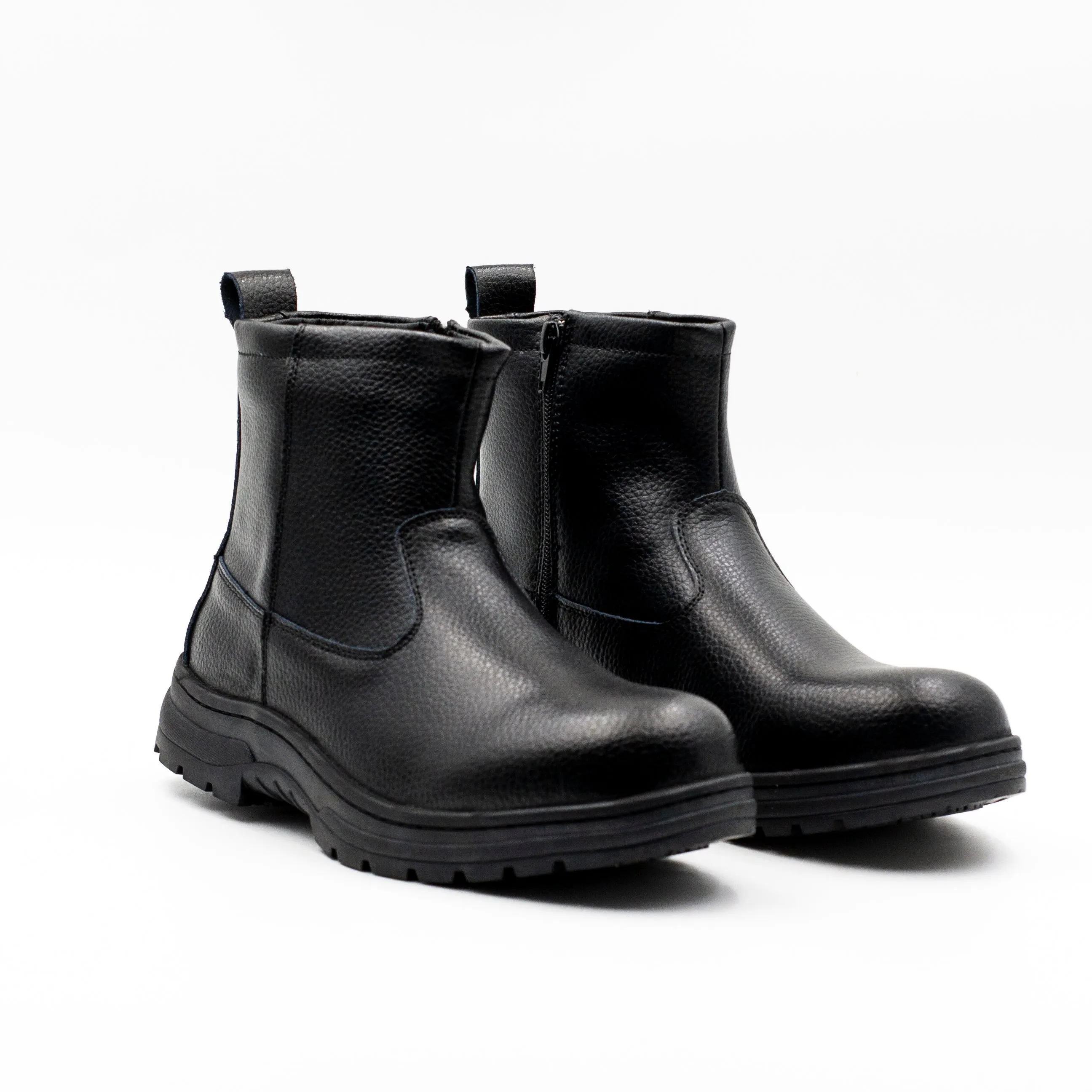 London Adixt Botin hombre con cierre color negro