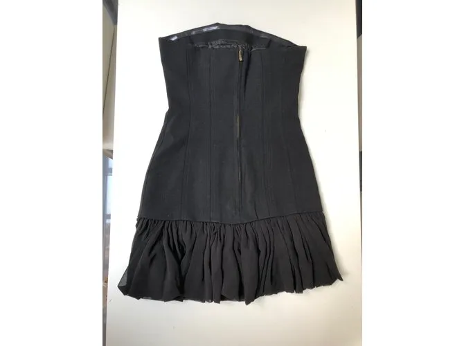 Maje vestido sin tirantes Negro 