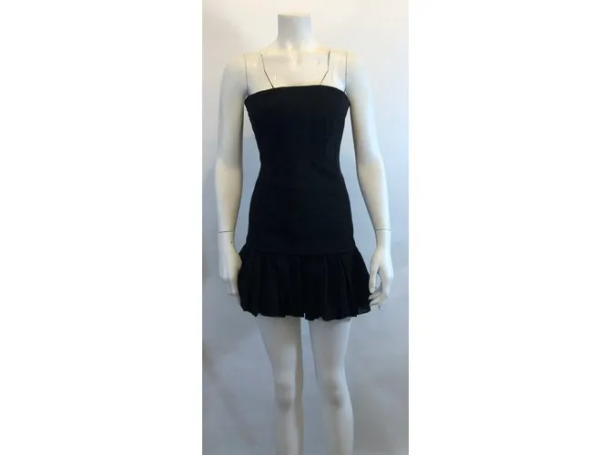 Maje vestido sin tirantes Negro 