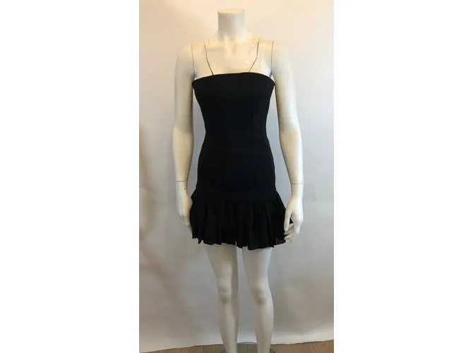 Maje vestido sin tirantes Negro 