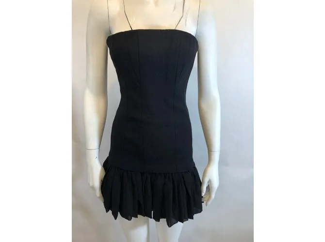 Maje vestido sin tirantes Negro 