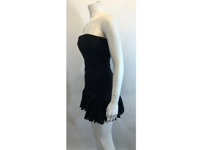 Maje vestido sin tirantes Negro 