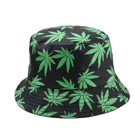 Maple Leaves Bucket Hats Cotton Hats Unisex Caps