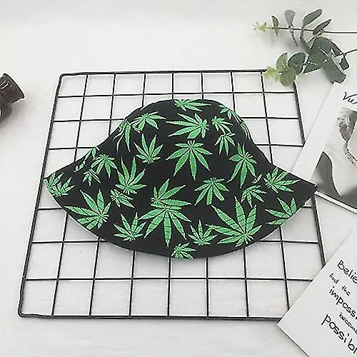 Maple Leaves Bucket Hats Cotton Hats Unisex Caps