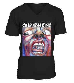 MET200-019-BK.  King Crimson - In The Court Of The Crimson King (1969) Camiseta cuello en V Unisex