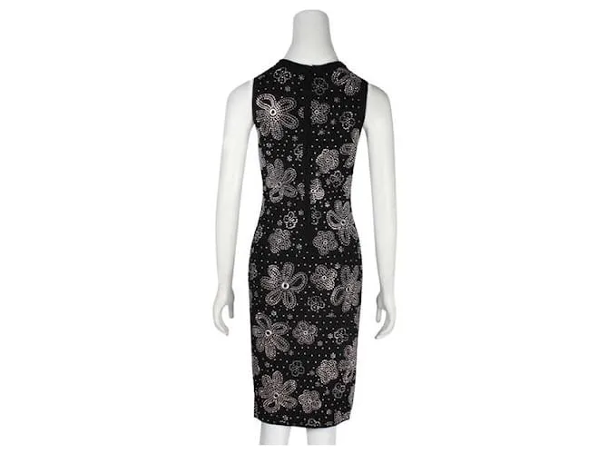 Michael Kors Vestido floral brillante Negro 