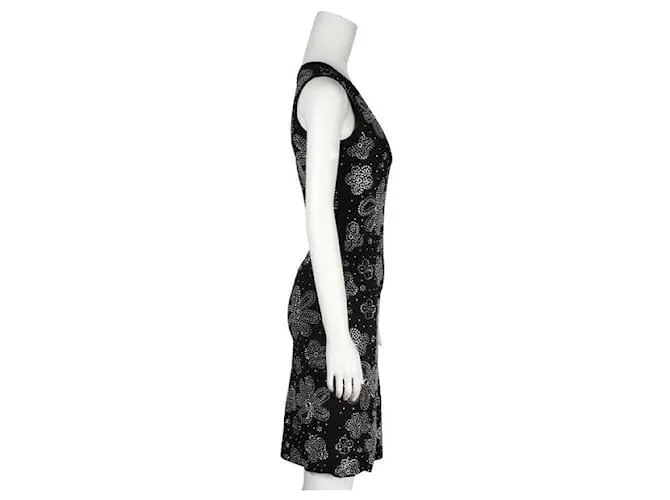 Michael Kors Vestido floral brillante Negro 