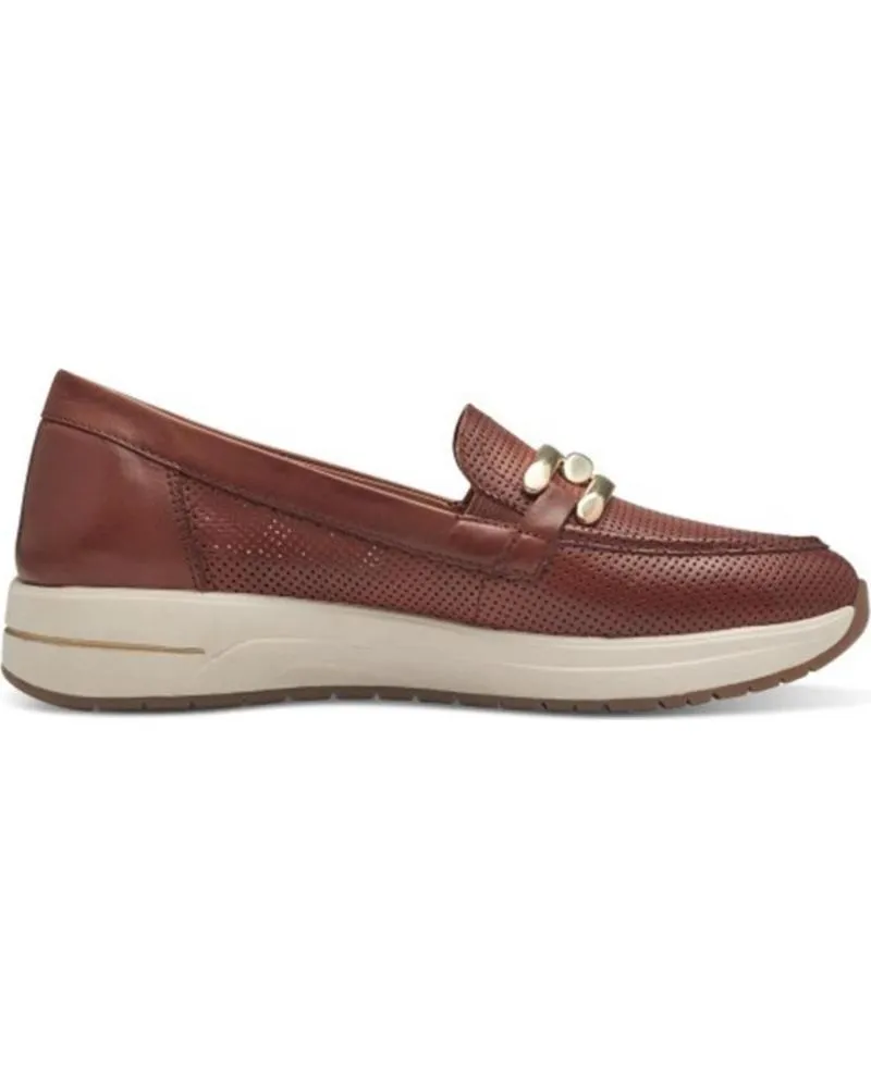 Mocasines de Mujer TAMARIS 84700 PIEL CUERO MARRON