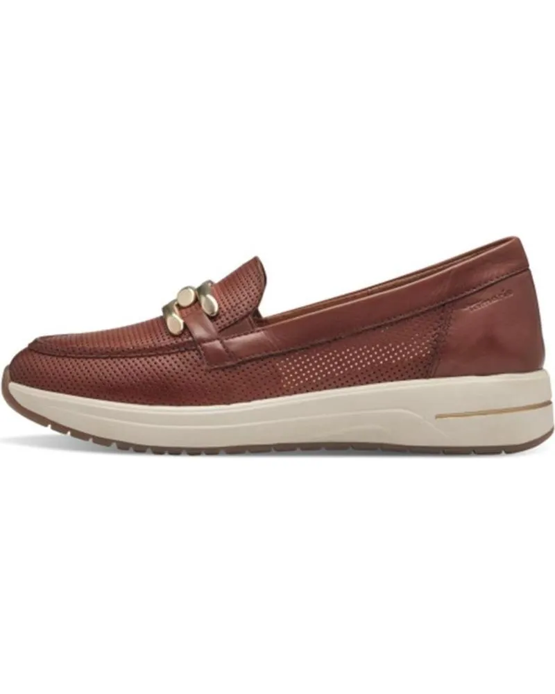 Mocasines de Mujer TAMARIS 84700 PIEL CUERO MARRON