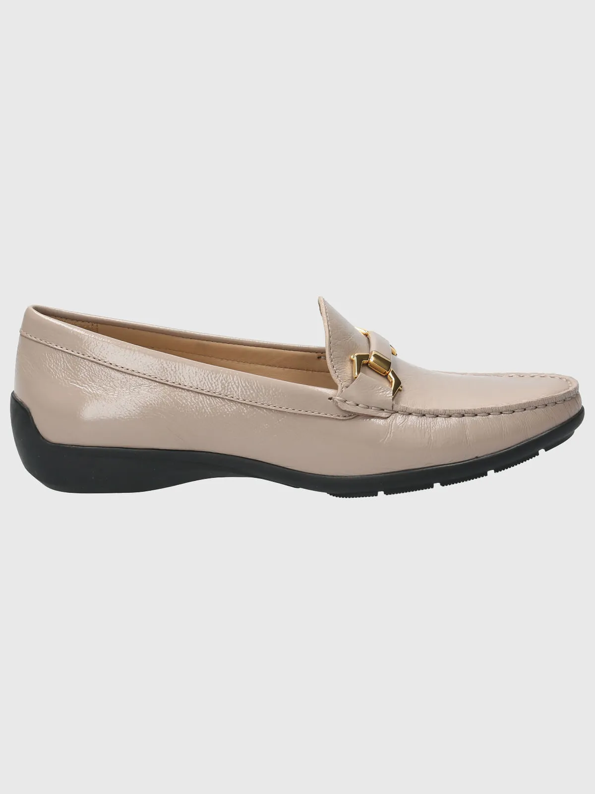 Mocasín Cuero Mujer Natalia Beige