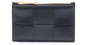 Monedero de cuero negro Bottega Veneta 