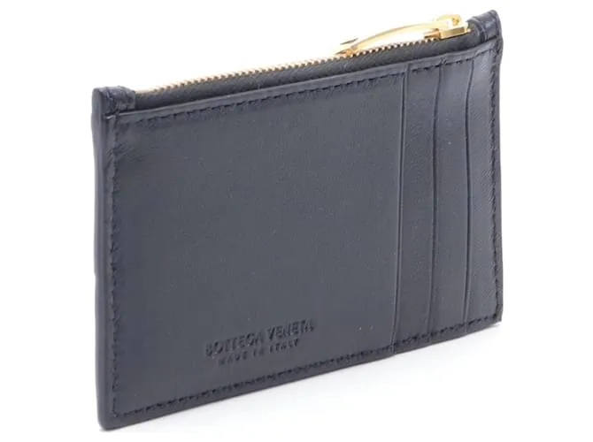 Monedero de cuero negro Bottega Veneta 