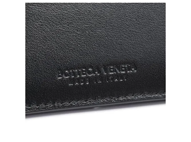 Monedero de cuero negro Bottega Veneta 