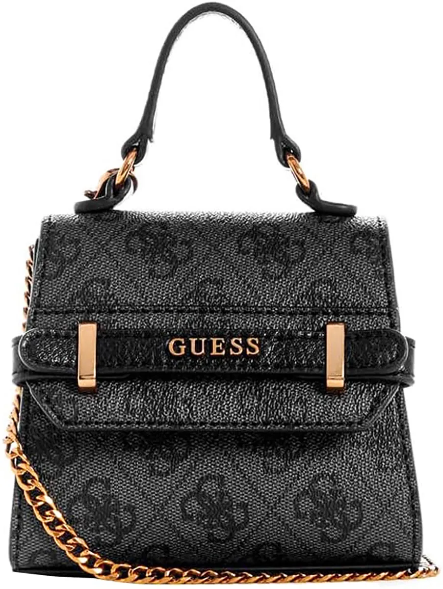 Monedero para mujer Guess Sestri 4G Logo Micro Mini en latte