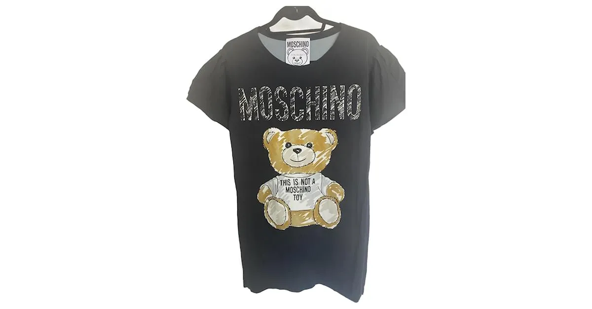 MOSCHINO Tops FR 38 Viscosa Negro 