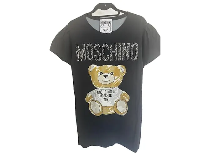 MOSCHINO Tops FR 38 Viscosa Negro 