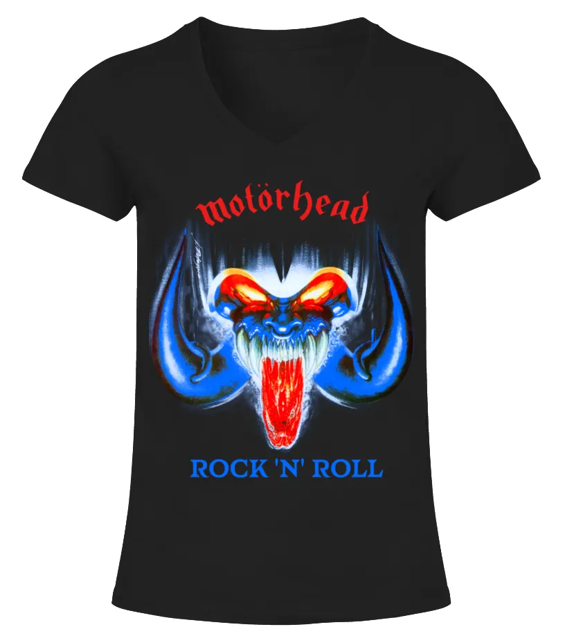 Motorhead 4 BK - Rock 'n' Roll Camiseta cuello pico Mujer