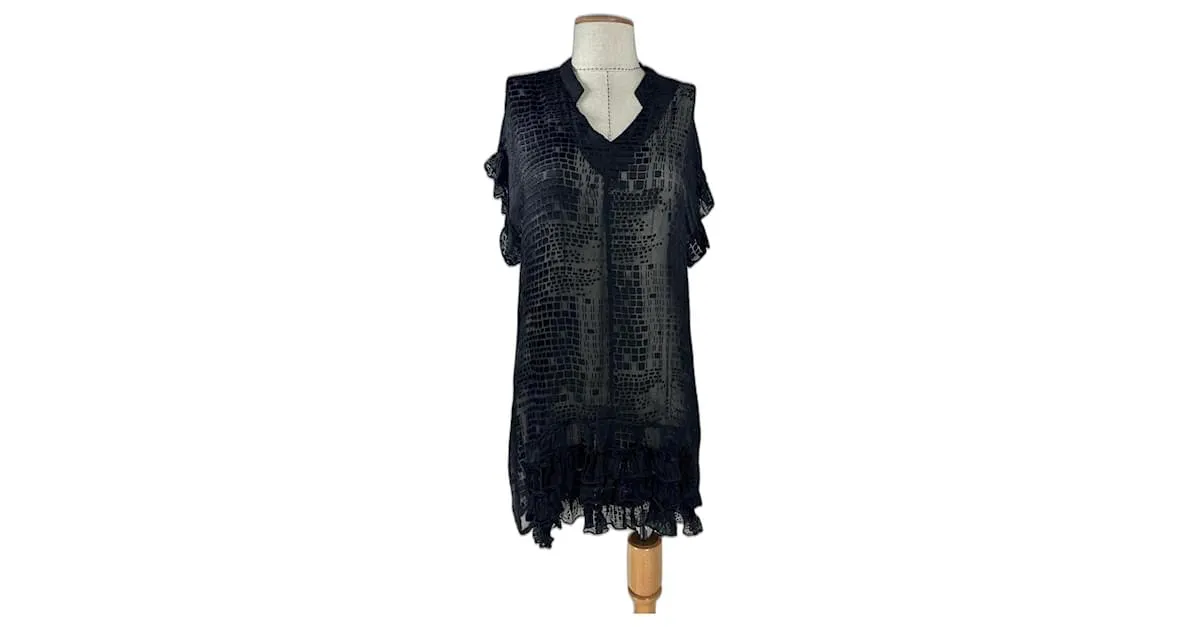 Munthe Plus Simonsen Vestidos Negro 