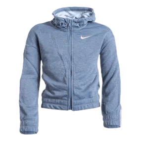 Nike Girls Studio Zip Hoodie Grey