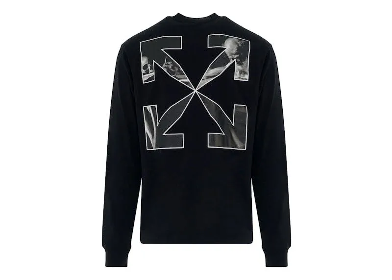 Off-White Caravaggio Arrow Skate L/S Tee Black