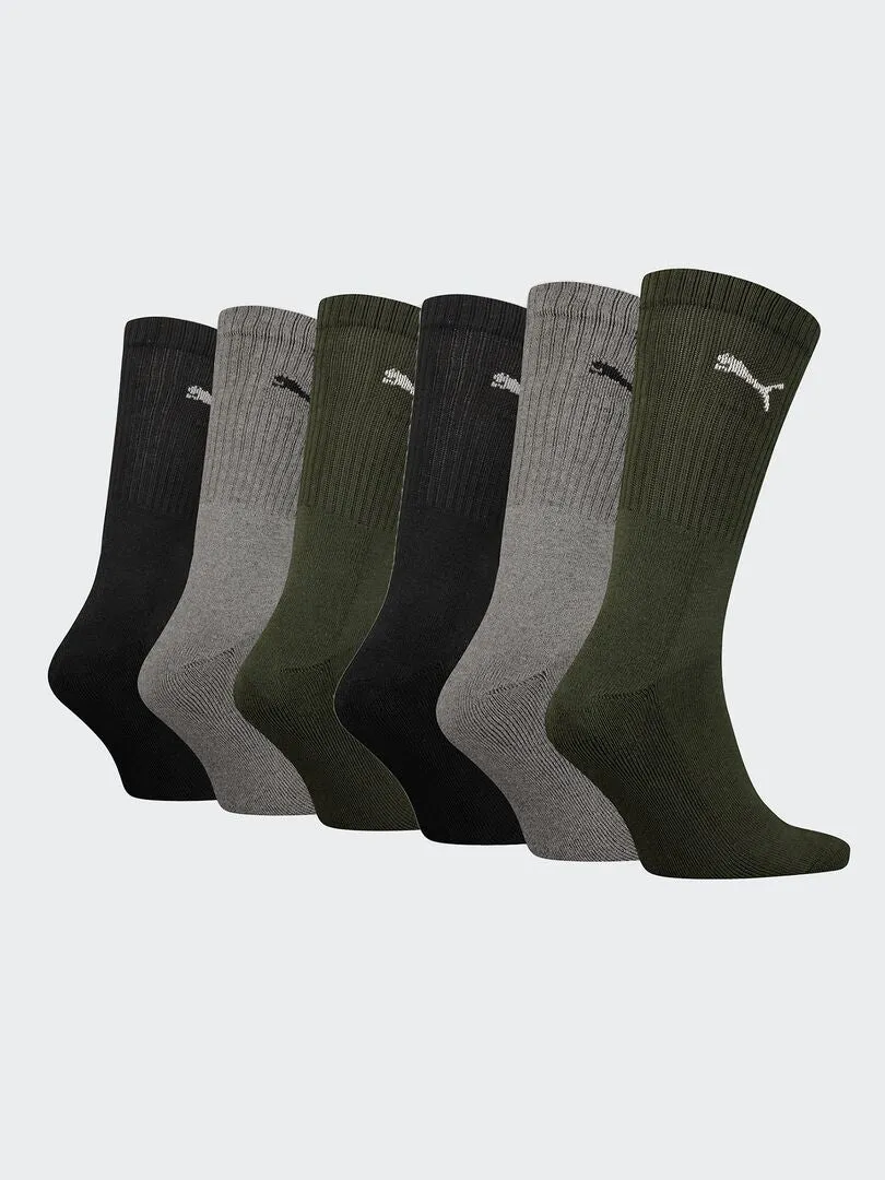 Pack de 3 pares de calcetines 'Puma' - VERDE