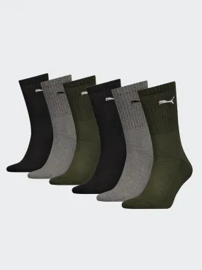 Pack de 3 pares de calcetines 'Puma' - VERDE